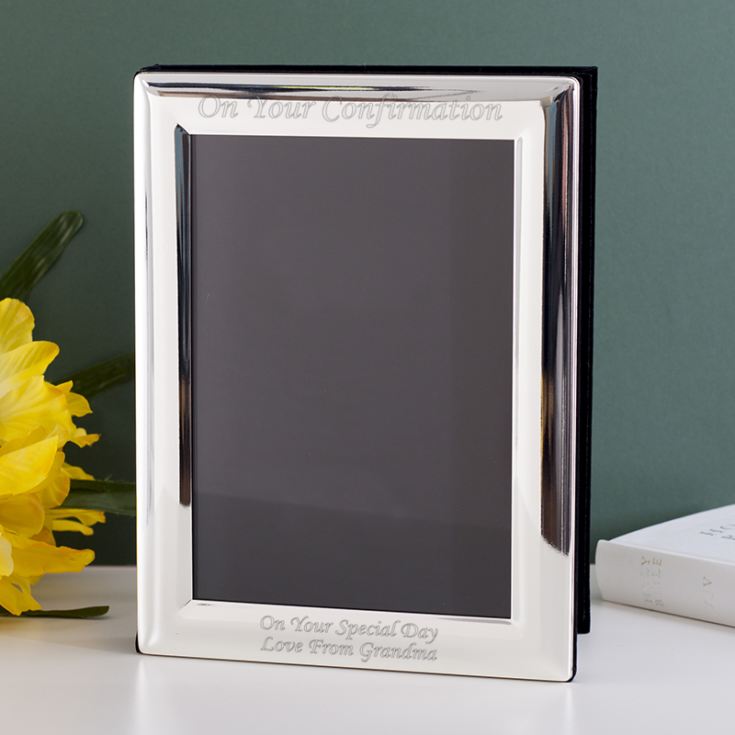 Engraved Silver Plated Confirmation Photo Album product image