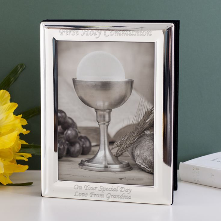 Engraved Silver Plated Communion Photo Album product image
