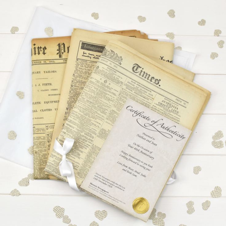 Pearl Anniversary Presentation Folder - Original Newspapers product image