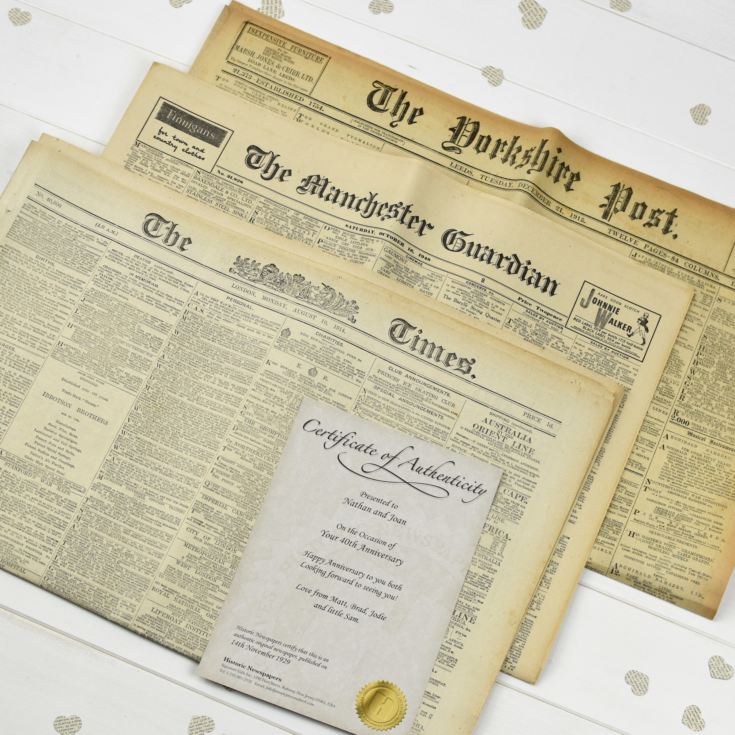 Pearl Anniversary Presentation Folder - Original Newspapers product image