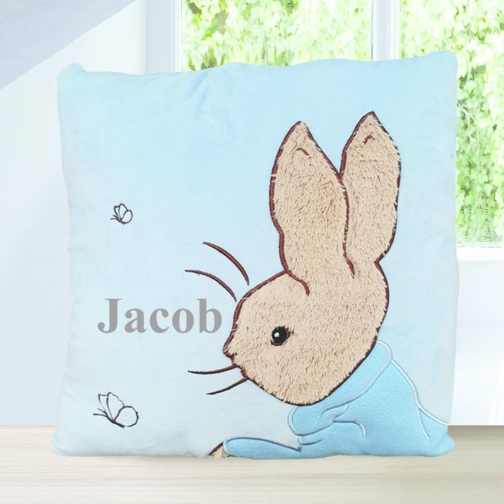 Personalised Peter Rabbit Cushion The Gift Experience
