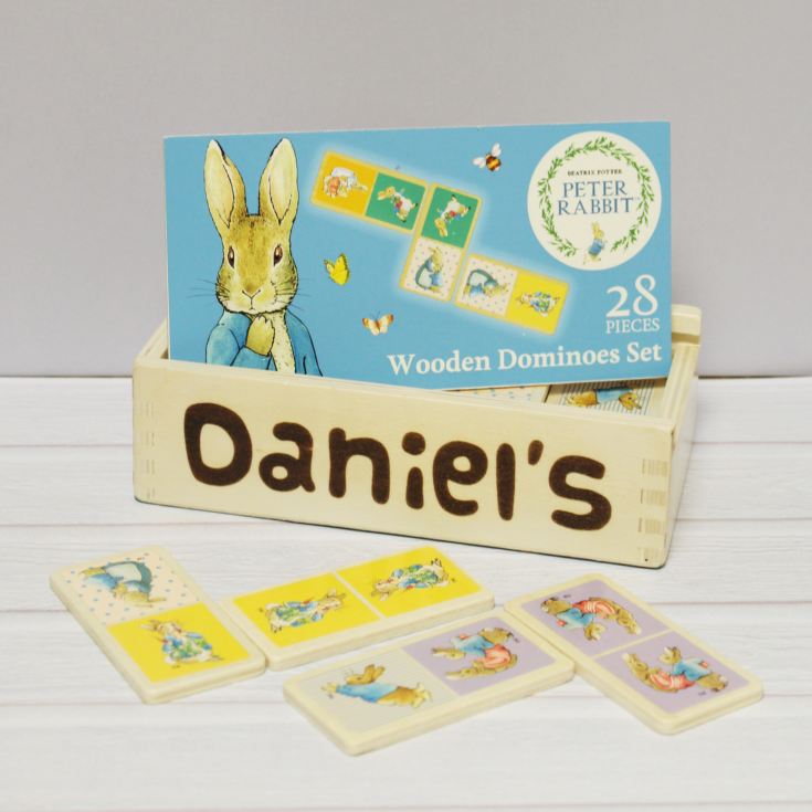 Personalised Peter Rabbit Wooden Dominoes product image