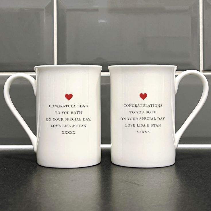 Personalised 40th Anniversary Bone China Mugs product image
