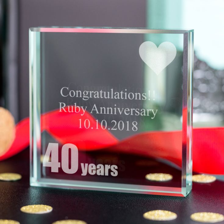 40th (Ruby) Anniversary Keepsake product image