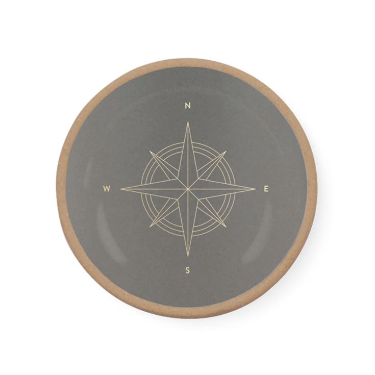 FRINGE STUDIO COMPASS STONEWARE TRAY product image