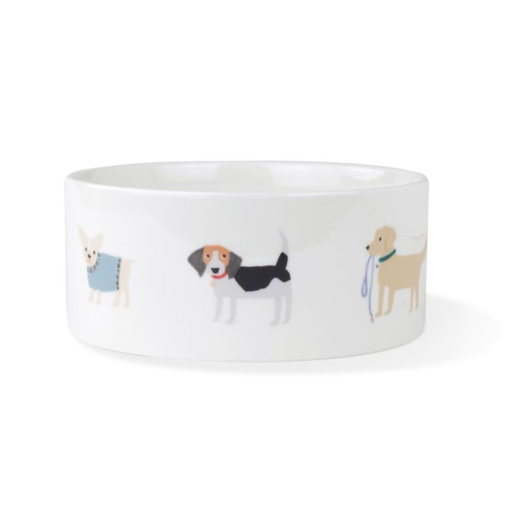 FRINGE STUDIO Ceramic Dog Bowl - Dog Breeds product image