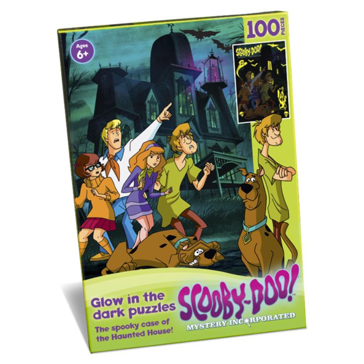Scooby Doo Glow In The Dark Haunted House 100pc Jigsaw Puzzle product image