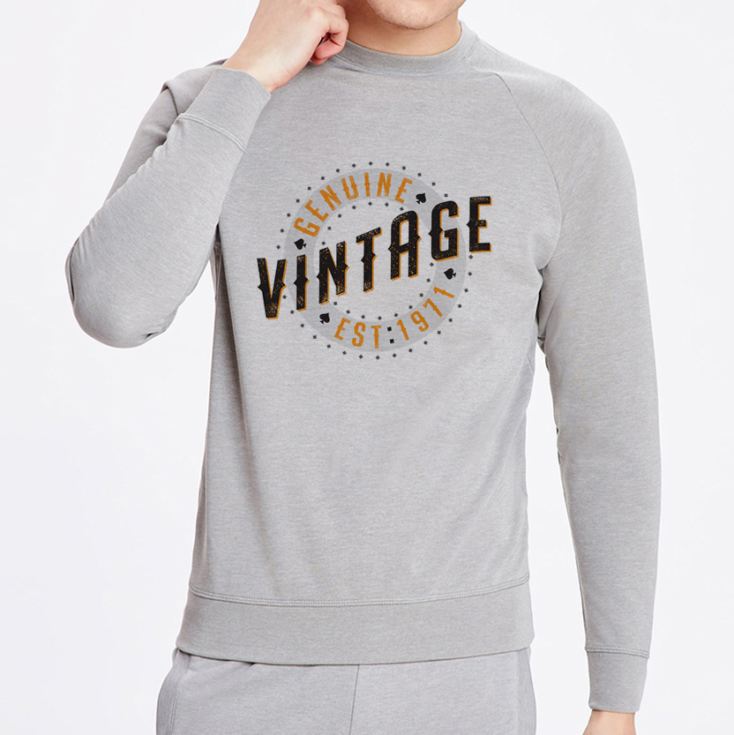 Mens 50th Birthday Vintage Grey Sweater product image