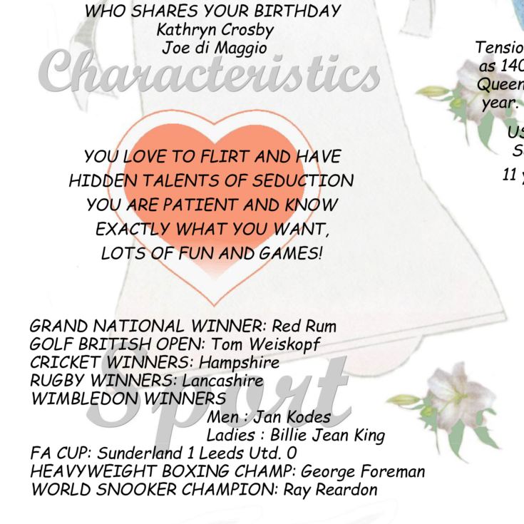 50th Anniversary (Golden) Wedding Day Chart Framed Print product image
