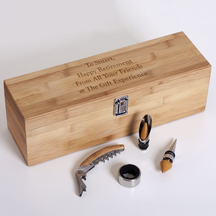 Personalised Wine Box and Bar Set product image