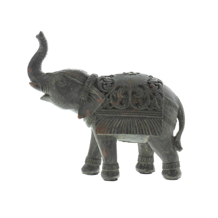 Hand Painted Indian Elephant - Rearing Trunk product image