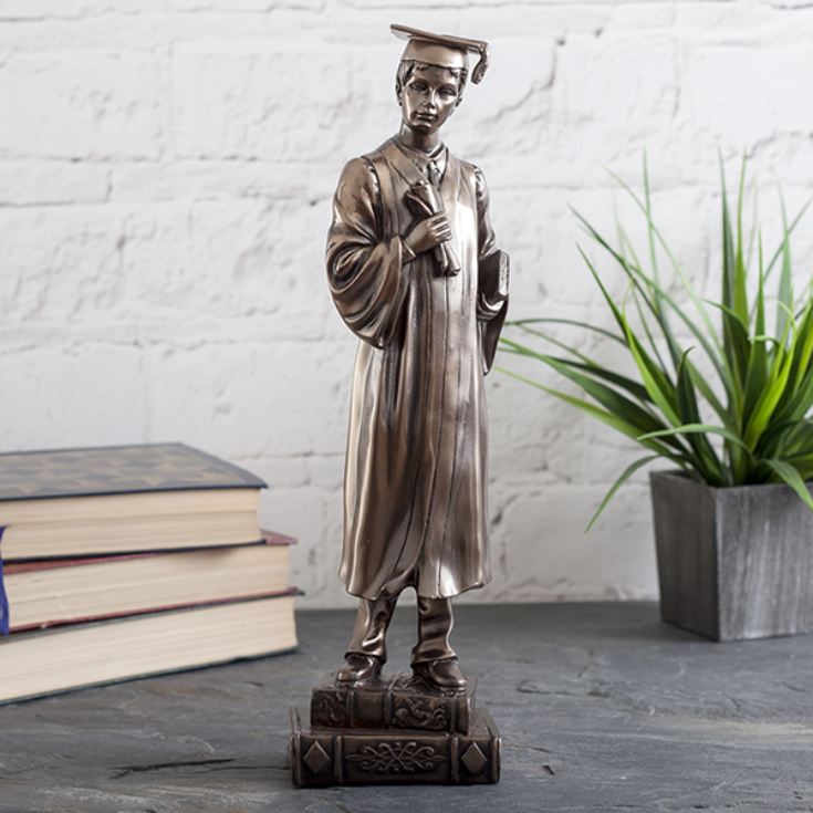 Male Bronze Graduation Figurine product image