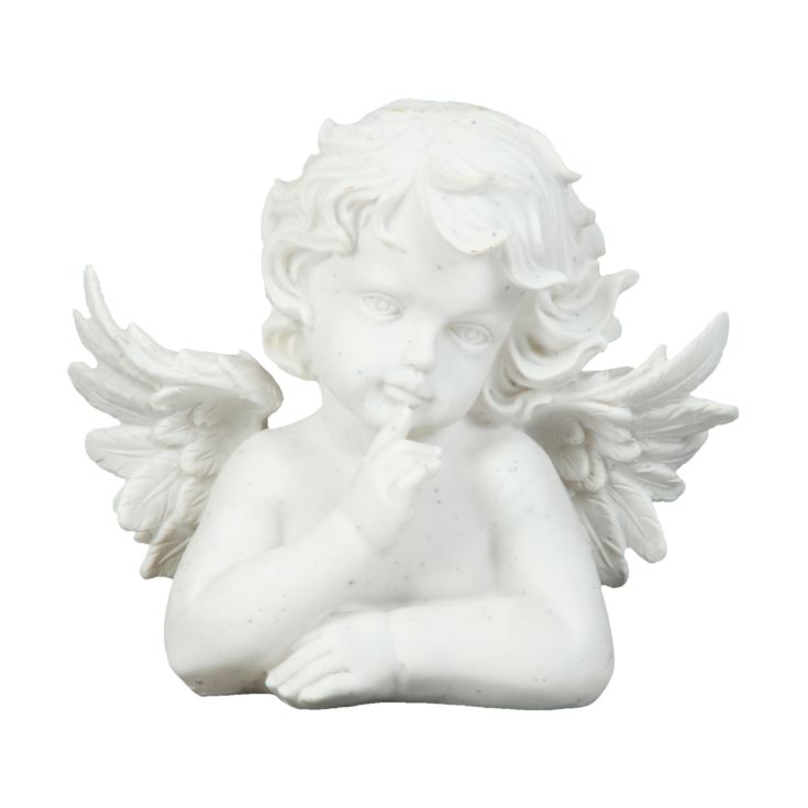 Juliana Collection White Stone Look Cherub Figurine 22cm product image