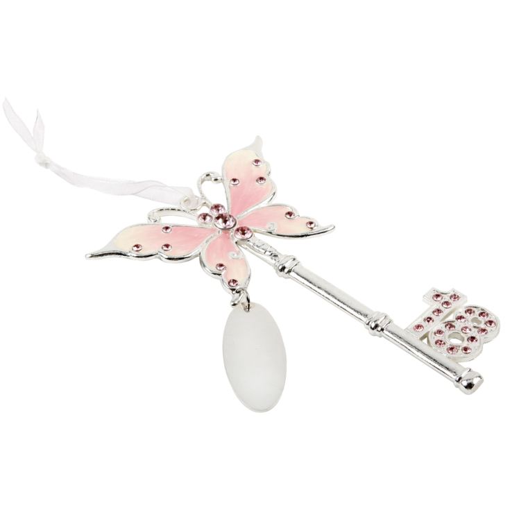 Celebration Birthday Engravable Butterfly 18th Key product image