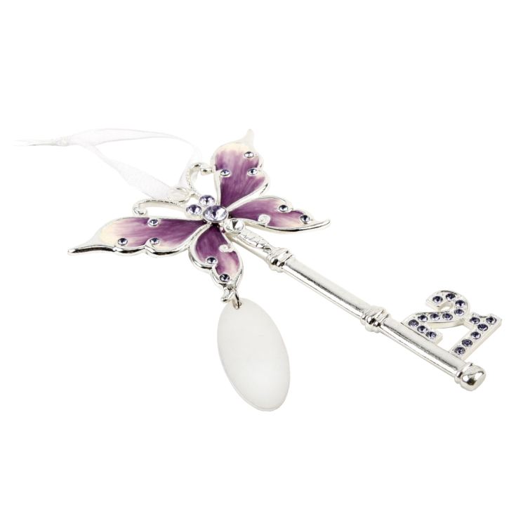 Celebrations Birthday Engravable Butterfly 21st Key product image