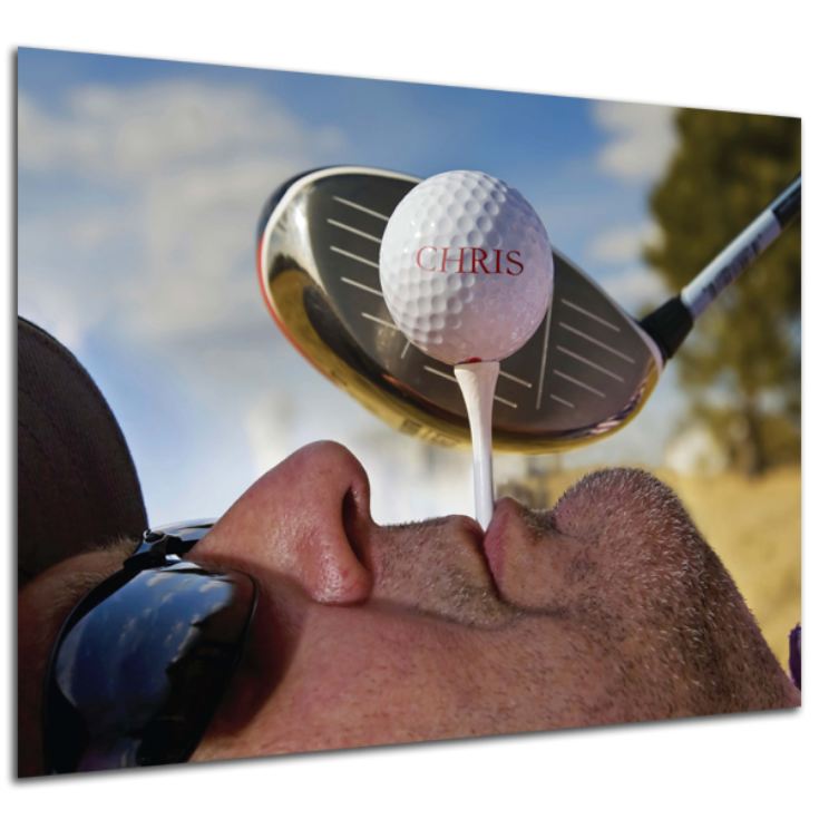 Personalised Golf Tee Poster product image