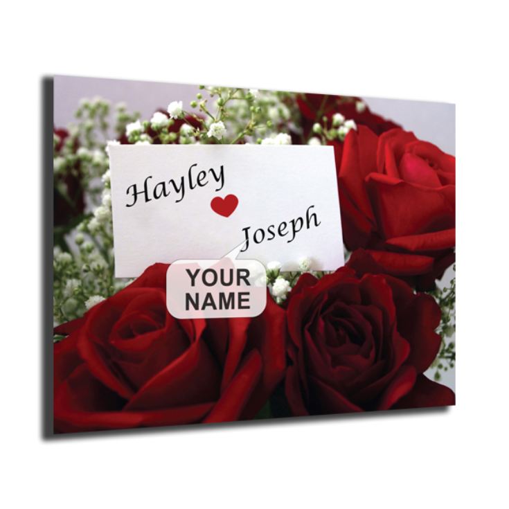 Personalised Poster Roses Design product image
