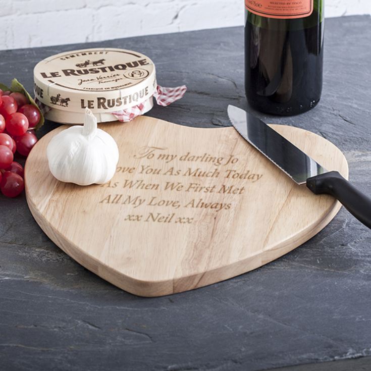 Personalised Heart Chopping Board product image