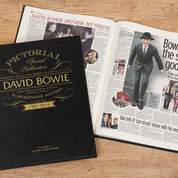 David Bowie Pictorial Edition Newspaper Book product image