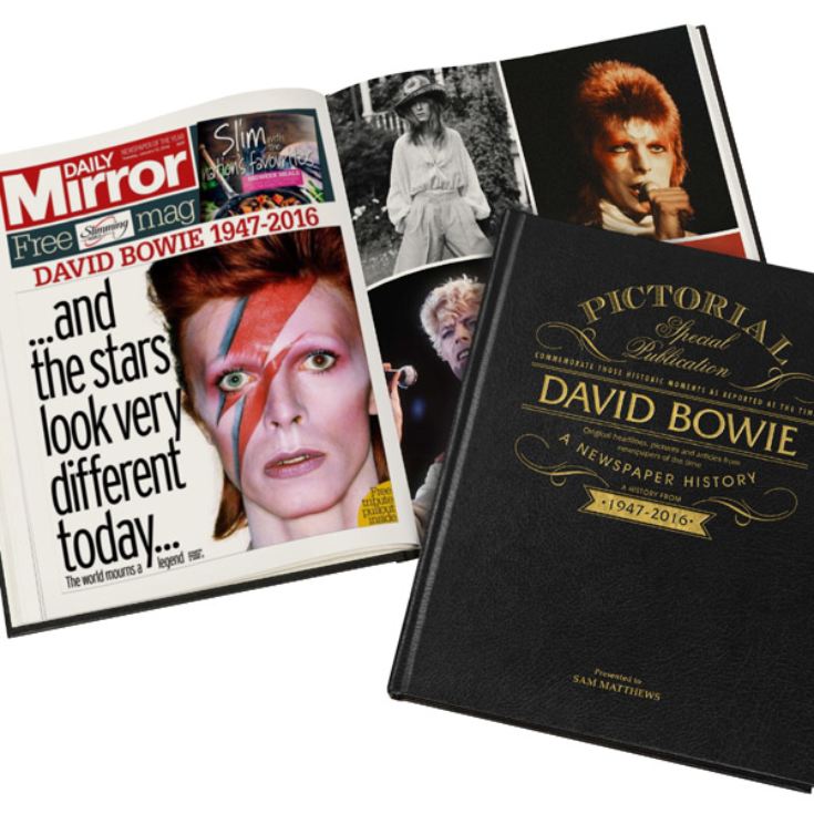 David Bowie Pictorial Edition Newspaper Book product image