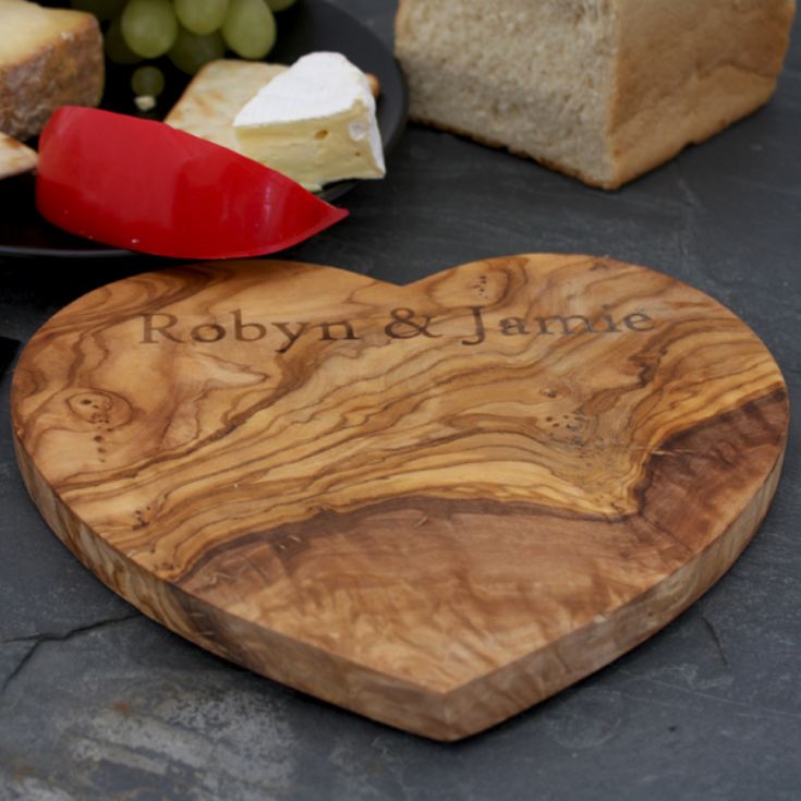 Personalised Heart Shaped Chopping Board product image