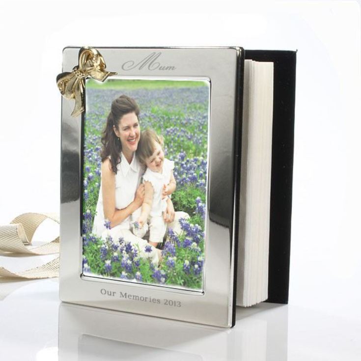 Engraved Photo Album With Gold Coloured Bow product image