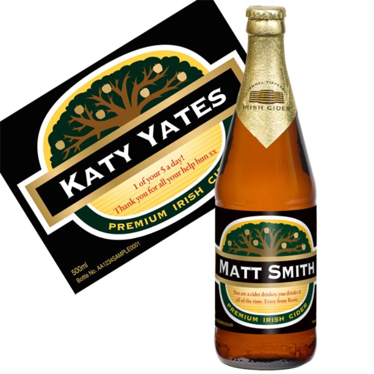 Personalised Bottle Of Cider The Gift Experience
