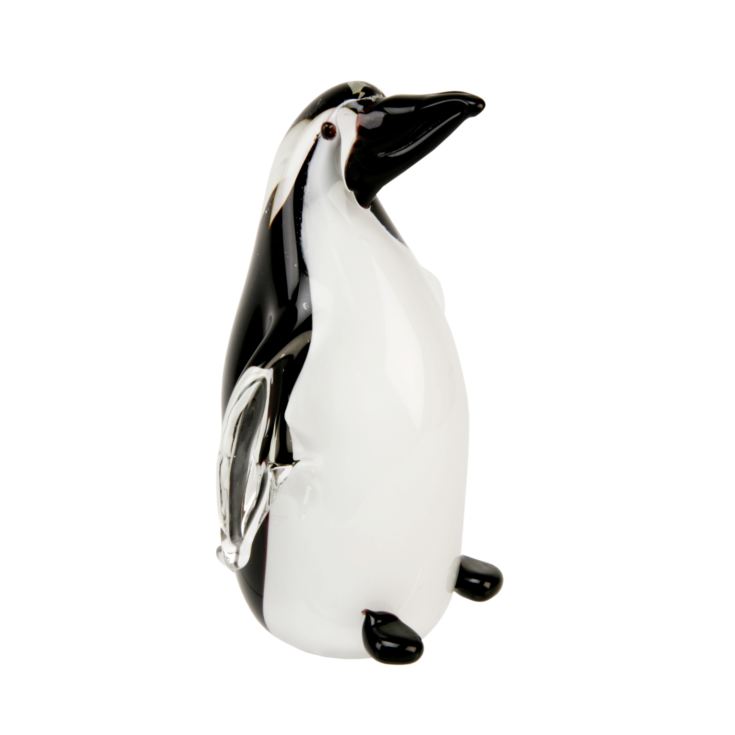 Objets d'art Glass Figurine - Black & White Penguin product image