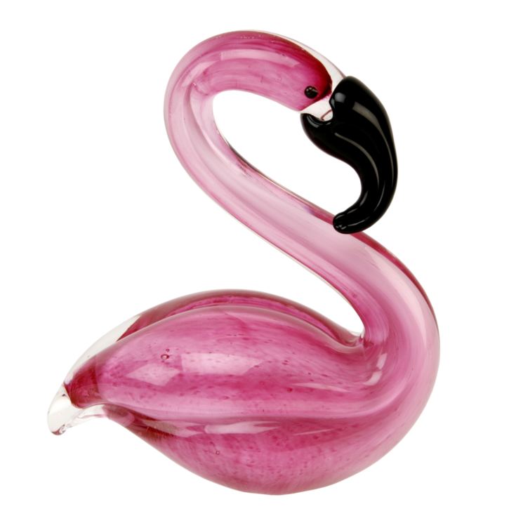 Objets d'art Glass Figurine - Flamingo product image