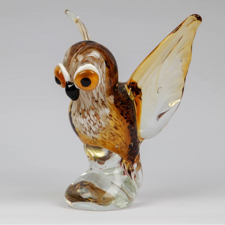 Objets dArt Glass Figurine Owl product image
