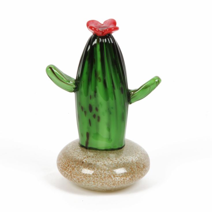 Objets d'art Glass Figurine - Flowering Cactus product image