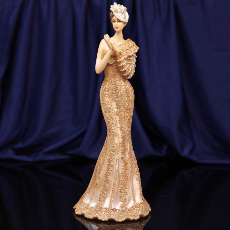 Bolero Collection Lady Figurine in Gold Dress 34cm product image