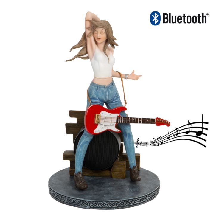 Musicology Bluetooth Speaker Lady Playing Guitar 27.5cm product image