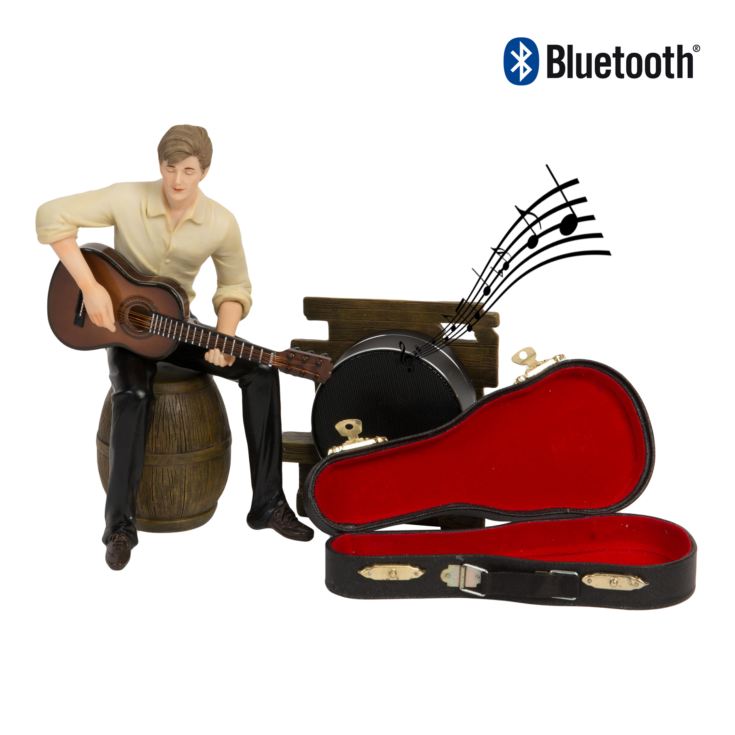 Musicology Bluetooth Speaker Man Playing Guitar 20.5cm product image
