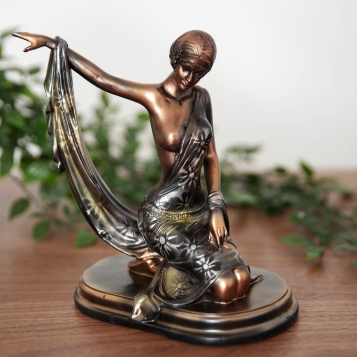 Silhouette Collection Lady Figurine Bronze & Green 20cm product image