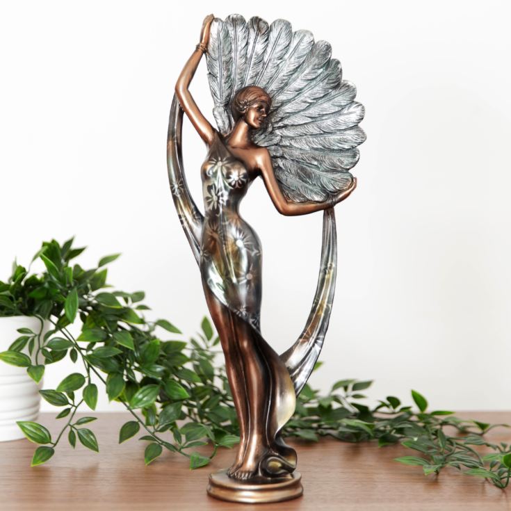 Silhouette Collection Lady Figurine Bronze & Teal 38cm product image