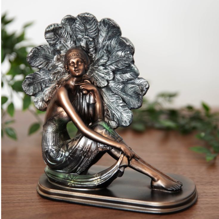 Silhouette Collection Lady Figurine Bronze & Teal 21cm *(8/6)* product image