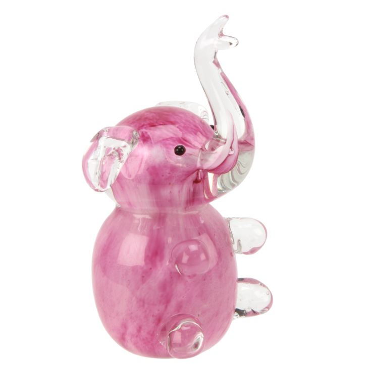 Objets d'art Glass Figurine - Pink Elephant product image