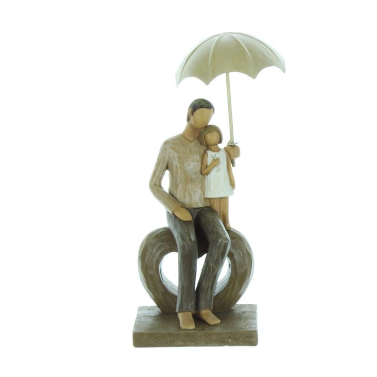 Rainy Day Collection Resin Figurine - Father & Child Seated product image