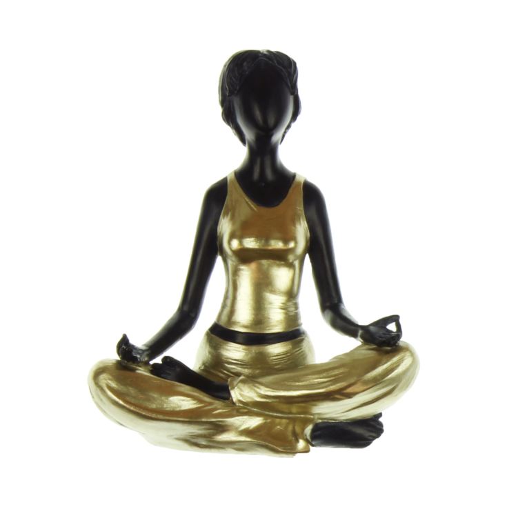 Yoga Pose Figurine Black & Gold Easy The Gift Experience