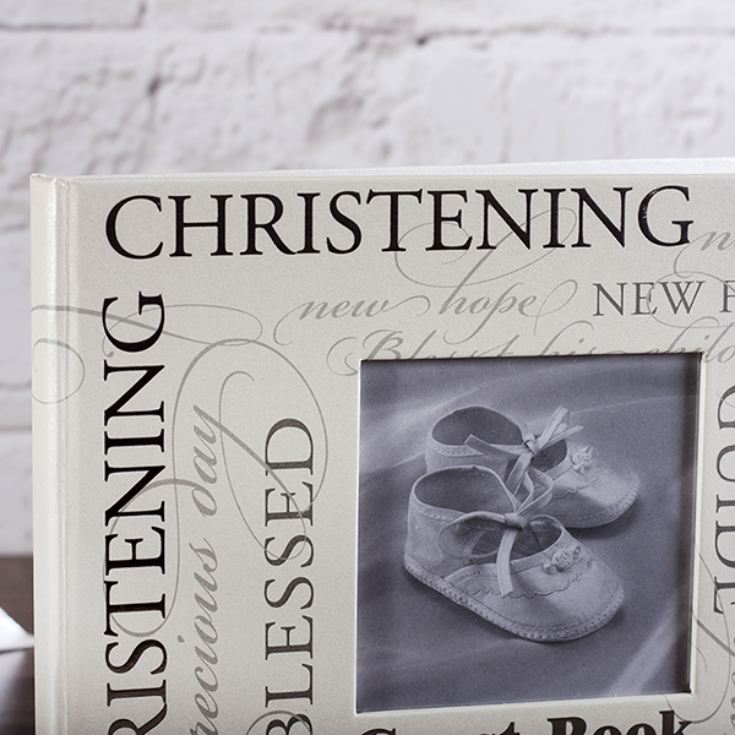 Christening Script Guest Book product image