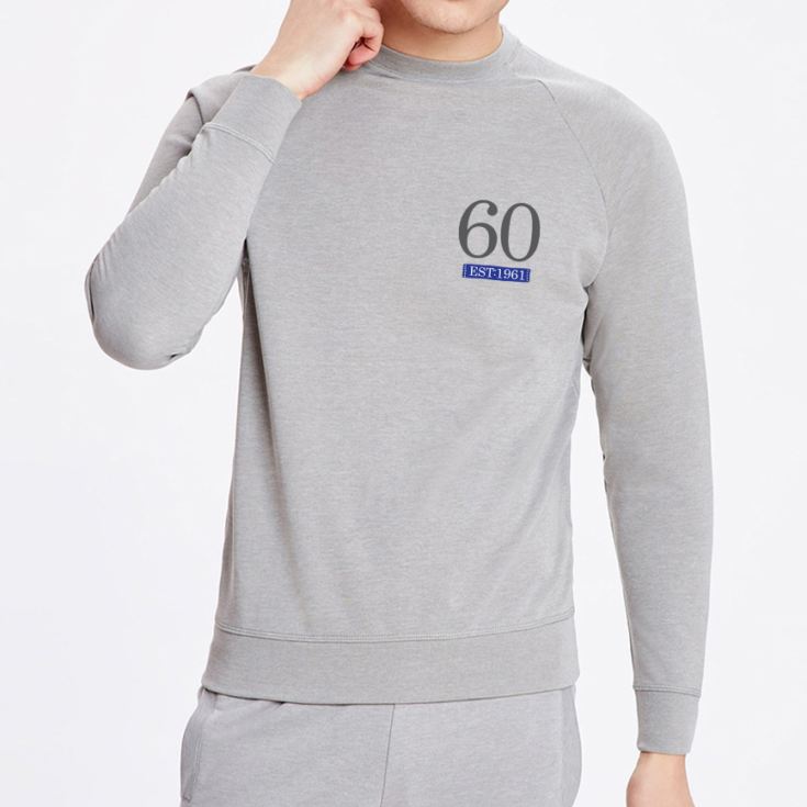 Mens 60th Established Grey Sweater product image
