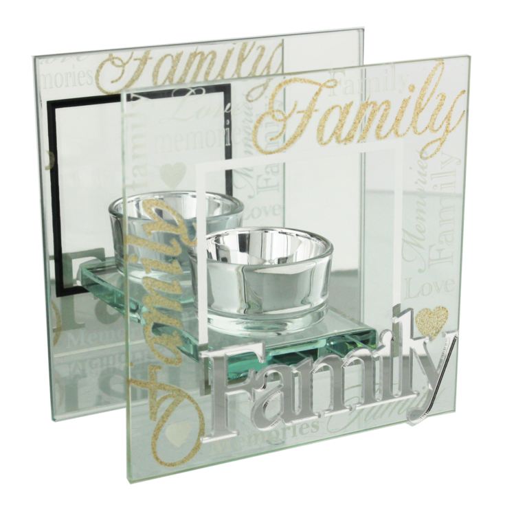 Friends & Family Glass T-Lite 3D Word - Family product image