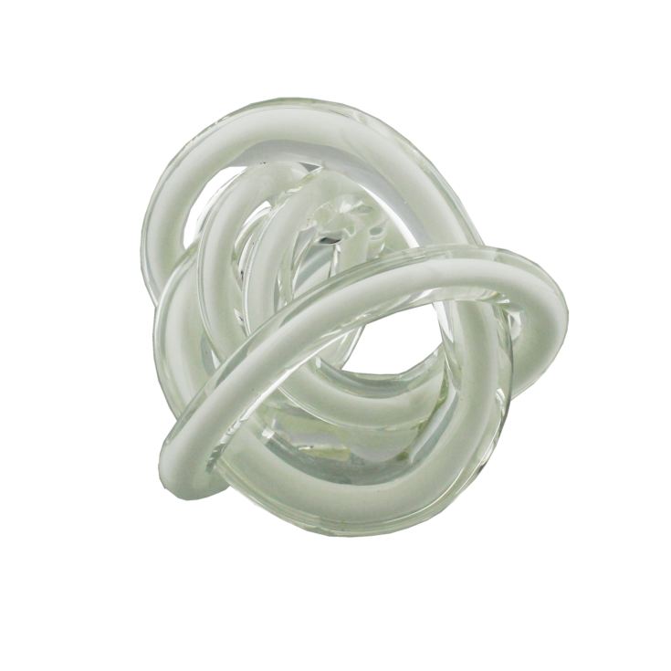 Objets d'Art Ornament - Small White Swirl product image
