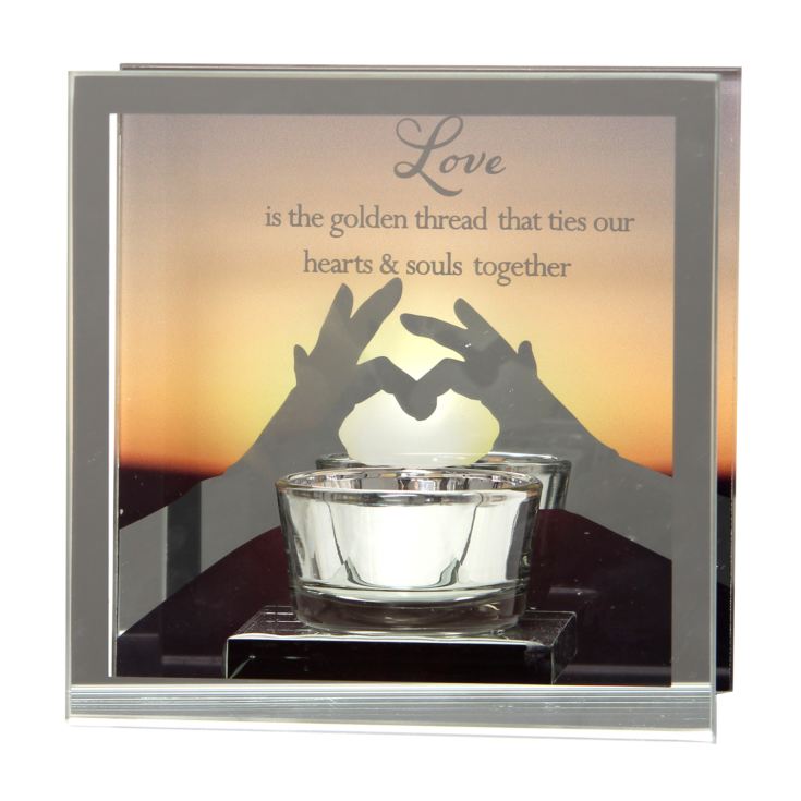 Reflections Of The Heart Mirror Tealight Holder - Love product image