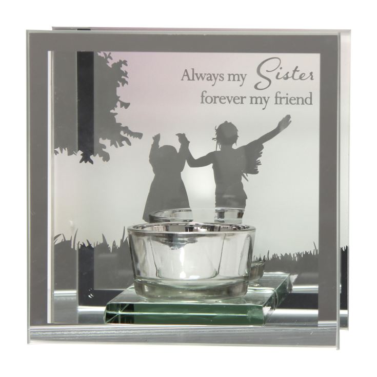 Reflections Of The Heart Mirror Tealight Holder - Sisters product image