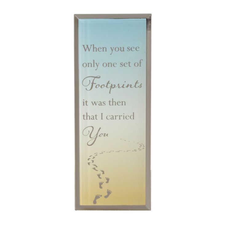 Reflections Of The Heart Plaque - Footprints product image
