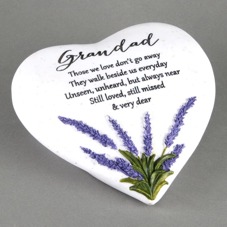 In Loving Memory Thoughts Of You Heart Stone - Grandad product image