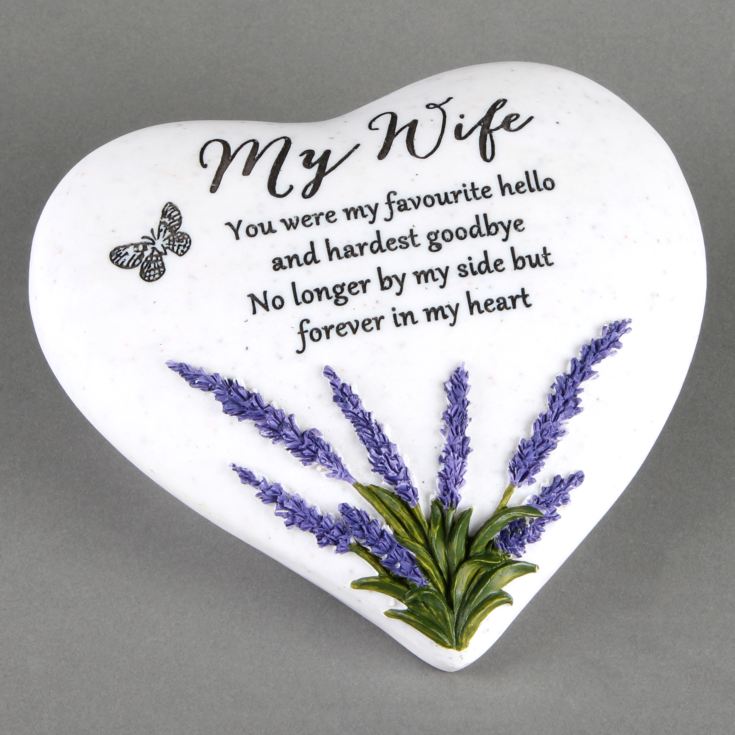 Thoughts Of You Heart Stone / Lavender - Wife product image