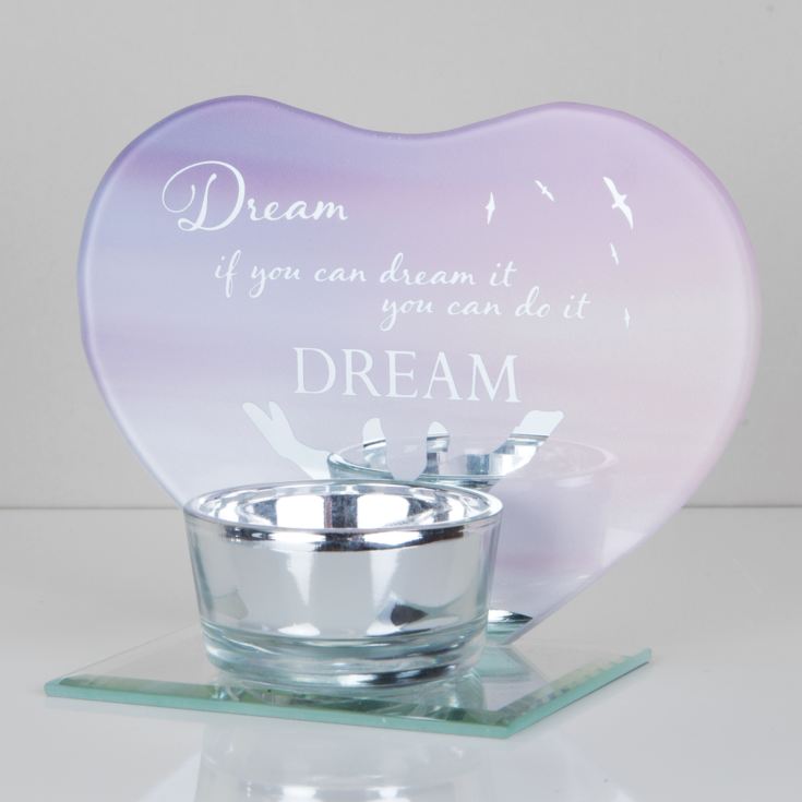 Heart Shape Glass Tea Light Holder - Dream product image